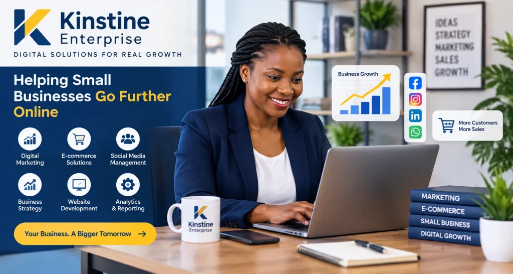 Kinstine Enterprise digital marketing and e-commerce solutions helping small businesses grow online